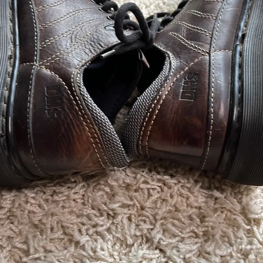 Dr. Martens Vintage Brown Lace-up Shoes Made in England AW004 Mens Size 8